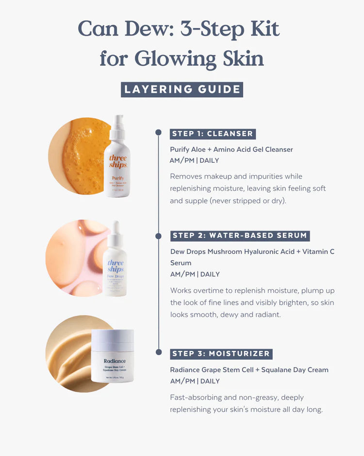 Can Dew 3-Step for Glowing Skin Kit