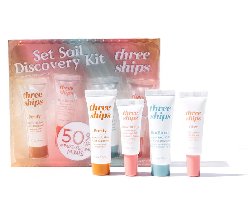 "Set Sail" Discovery Kit | Cleanser, Serums, Moisturizer all-in-one